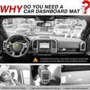 CARTIST Dashboard Cover Mat for 2015-2018 2019 2020 Ford F-150 F150 Accessories Dash Cover Flannel Dash Mat Sunshade Glare UV Rays Protector(Without HUD)