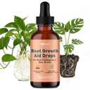 Root Drops - Liquid Rooting Hormone for Cuttings- Fast Growth Propagation Drops | Less Shock in Water/Soil/LECA/Moss | Fits Pothos, Monstera, Philodendron & All Houseplants (4 oz) (1)