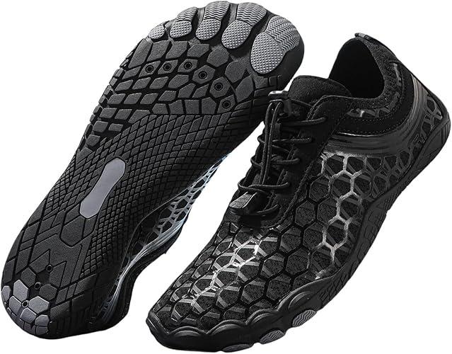 Hike Barefoot Shoes for Women Men, Breathable Non-Slip Athletic Footwear, Wide Toe Water Shoes for Hiking, Non-Slip Neuropathy Shoes for Women Men, Grounded Comfort wear 8.5, medium