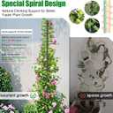 2 Pack Spiral Metal Garden Trellis for Climbing Plants Outdoor Indoor - 44" Adjustable Plant Support Tower with Center Pole, for Outdoor Garden, Raised Bed, Backyard, House Flower Pots & Planters