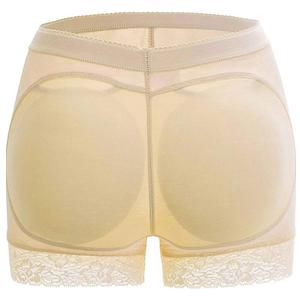 FLORATA Womens Butt Lifter Panties Seamless Padded Shapewear Hip Enhancer Body Shaper Lace Boyshorts, Small