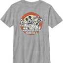 Disney Characters Circle of Trust Boy's Heather Crew Tee (X-Large)
