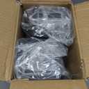 Dusk to Dawn Outdoor Lighting, LED Square Up and Down Outdoor Sconce Lights, Matte Black Exterior Lighting Fixtures with 7W LED Bulbs, Front Porch Lights for House, Garage, Patio, Doorway, 2 Pack