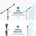 InnoGear Mic Stand, Max Height 82.28" Microphone Stand Floor Detachable Boom Mic Arm Stands with Weighted Base for Blue Yeti HyperX QuadCast Shure SM58 Samson Q2U Fifine K669B Singing Stage