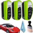 3PACKS Upgrade 2.0 Clear Vision Glass Cleaner, Oil Film Cleaning Brush for Automotive Windows, Clearvision Cars Windshield Cleaner Tool, Universal Cleaning Wipe Board