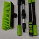 59" PBT 180Rotatable Car Wash Brush with Long Handle New Process Not Easy to Produce Floating Hair Suitable for Snow Sweeping SUV MPV Truck Rv Caravan Indoor Outdoor Cleaning Window Wheel