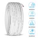 16 Gauge Marine Wire 16 AWG Duplex Marine Grade Wire,50ft Tinned Copper Boat Electrical Cable for Boat/Automotive/RV/Camper/Trailer Outdoor Use