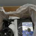 Knee Scooter for Adults for FootInjuries, 300lbs Capacity, All Terrain Foldable Knee Scooter Walker with Bag, 13" Wide Pu Seat, Compact Crutches Alternative (Black)