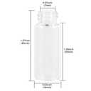 4ml Clear Glass Vials with Screw Caps and Plastic Stoppers, 1 Dram Small Liquid Sample Vial, Leak-Proof Vial, 50PCS