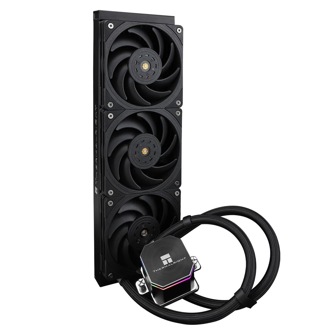 Thermalrlght Frozen Edge 360 Black CPU Liquid Cooler,Efficient PWM Controlled Pump 3300RPM,120mm PWM Fan,Water Cooling Computer Parts,for AMD AM4/AM5,Intel 1150/1151/1200/2011/1700,Computer AIO Cooler