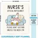 Nurses Gifts for Women/Men, Cute Nurses Week/Appreciation Gifts - Soft LPN RN Nurse Blanket, Nursing Student Graduation Gift Flannel Throw Blanket 60" X 50"