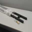 Matte Black Square Barn Door Handles 12"/16"/18"/24"/36"/48"/59'', Pull Push Long French Door Handle Double Sided, Large Front Exterior Shower Door Pull Handles