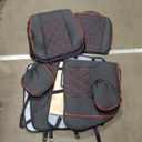 for Tacoma Seat Covers Custom Fit for 2016-2023 Crew Double Access Cab/ Extended Cab Toyota Tacoma with Water Proof Faux Leather - Center Console Armrest Covers - Fully Covered