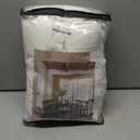 Pinch Pleated Linen Curtains 86 Inch Length 2 Panels Set for Living Room Rustic Farmhouse Beige White Viral Elegant Boho Neutral Semi Sheer Bedroom Curtain Light Filtering Privacy Thick Drapes