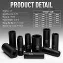 DISEN 26 Pcs Metric 1/2" Impact Socket Set