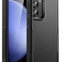 JETech Case for Samsung Galaxy S23 FE 6.4-Inch, Heavy Duty Dual-Layer Protection, Rugged Tough Shockproof Phone Cover with Matte Design (Black)