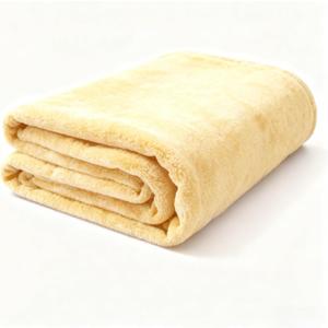 SNZ Ultra-Soft Double-Layer Flannel Blanket, 40x60 Inches Large Lightweight Blankets for Bed Couch, Cozy Machine Washable Blanket for Dorm Camping Office, All Season Gift Idea (Beige)