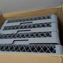 Maxdot 4 Pack Commercial Dishwasher Rack, Full Size 19.5" 64 Peg Plate & Solid Flatware Cutlery Rack Set, Polypropylene Dish Drying Racks for Restaurant Hotel Kitchen, Blue Gray, 19.5 x 19.3 Inch