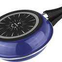 Magefesa Frittata 9.4-Inch Nonstick Double Sided Frying Pan, All-Stovetops Compatible, Dishwasher Safe Ideal for Spanish Tortilla Blue