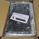 Zzuvjoy 36 Inch Fire Pit Ring, Large Outdoor Campfire Pit for Patio Backyard Garden, Smokeless Steel Firepit with Air Vent for Efficient Burning & Anti-Rust Coating, Black Steel