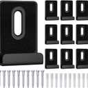 10Pcs Metal Mirror Clips Wide Channel Mirror Hanger Clip Kit Large Heavy Retainer Clips for Mirrors with Screw Mirror Clips for Wall Mounting Frameless Mirror Billboard Displays Tile Display