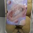 Lucakuins Baby Lounger, Bionic Design Baby Lounger for Newborn 0-24 Months, Soft Organic Cotton Breathable Lounger for Infants (Apricot Baby Lounger)