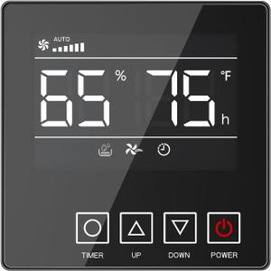 Crawl Space Dehumidifier Remote Controller for Model M145 XP235 MP70, Digital Humidity, Temperature, Timer, Adapt The Humidity Level