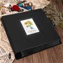 Photo Album 4x6 1000 Photos, Leather Cover Extra Large Capacity Wedding Family Graduation Baby Anniversary Vacation Birthday Christmas Holds 4x6 Pictures(Black, 1000 Pockets)