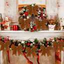 12 Pcs Christmas Velvet Bows 6 Inch Rustic Wreath Gift Bows Vintage Xmas Ribbon Bows Holiday Ornaments for Christmas Tree Wreath DIY Xmas Crafts Home Decorations (Khaki)