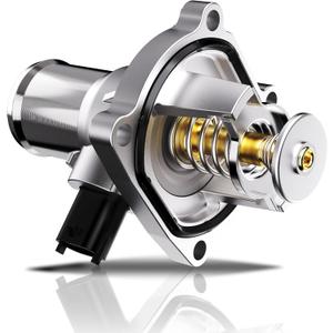 Upgrade Aluminium Engine Coolant Thermostat Housing Assembly Compatible with Chevrolet/Pontiac/Suzuki, Chevy Aveo Aveo5 09-11, Cruze 11-16, Sonic 12-18, Trax 13-20, G3 09-10, Replaces 902-821 55564891