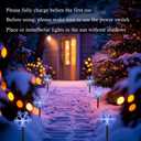 Christmas Snowflake Pathway Lights, 6 Pack Outside Walkway Markers Lights 7.5 Feet Christmas Outdoor Decorations Garden Stake Backyard Decor (Ice Blue)