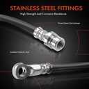 A-Premium Rear(Outer) Brake Hydraulic Hose Compatible with Mitsubishi Models - Lancer 2008 2009 2010 2011 2012 2013 2014 2015, 2.0L