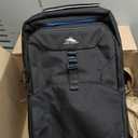 High Sierra Hi-Life 3-in-1 Convertible Wheeled Backpack - Features Removable Daypack, Stack-It Strap, Adjustable Handle, Fleeced Pocket For Scratch Protection, Dual Water Bottle Pockets - Black/Blue