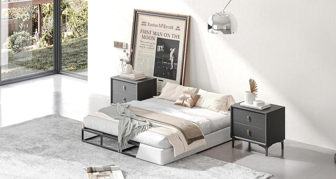 Box-Spring-for-Queen-Bed, Queen Box Spring 5 inch, Easy Assembly, Metal Sturdy Heavy Duty, with Fabric Cover, Mattress Foundation, No Squeaky, 3500lbs Max Weight Capacity