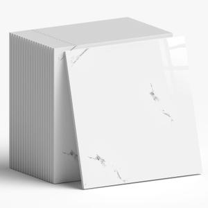 WADLE 20 Pack Peel and Stick Marble Tiles Wall Panels, 11.8"x11.8" Self-Adhesive Waterproof Backsplash Tile for Shower, Kitchen & Bathroom, White