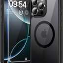 TAURI for iPhone 16 Pro Max Case, Compatible with MagSafe [Not-Yellowing] with Screen Protectors, Military-Grade Protection, Slim Magnetic Case for 16 ProMax 6.9", Black