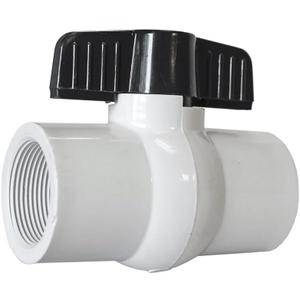 American Valve P200 2" PVC Ball Valve IPS Schedule 40, 2-Inch,White