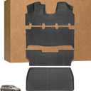 Floor Mats for Honda Odyssey 2005 2006 2007 2008 2009 2010 2011,Odyssey Floor Mats&Cargo Liner, All Weather Protection TPE, Anti-Slip Floor Liner Compatible with Honda Odyssey 1st&2nd&3Row Accessories