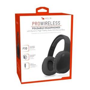 Helix Pro Wireless Foldable Bluetooth Headphones - Black