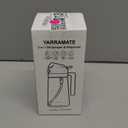 YARRAMATE 16oz/470ml Glass Olive Oil Sprayer for Cooking with Stickers, 2 in 1 Oil Dispenser for Kitchen Gadgets, Food Grade Premium Spray Bottle for Salad, Frying, BBQ (Creamy White)