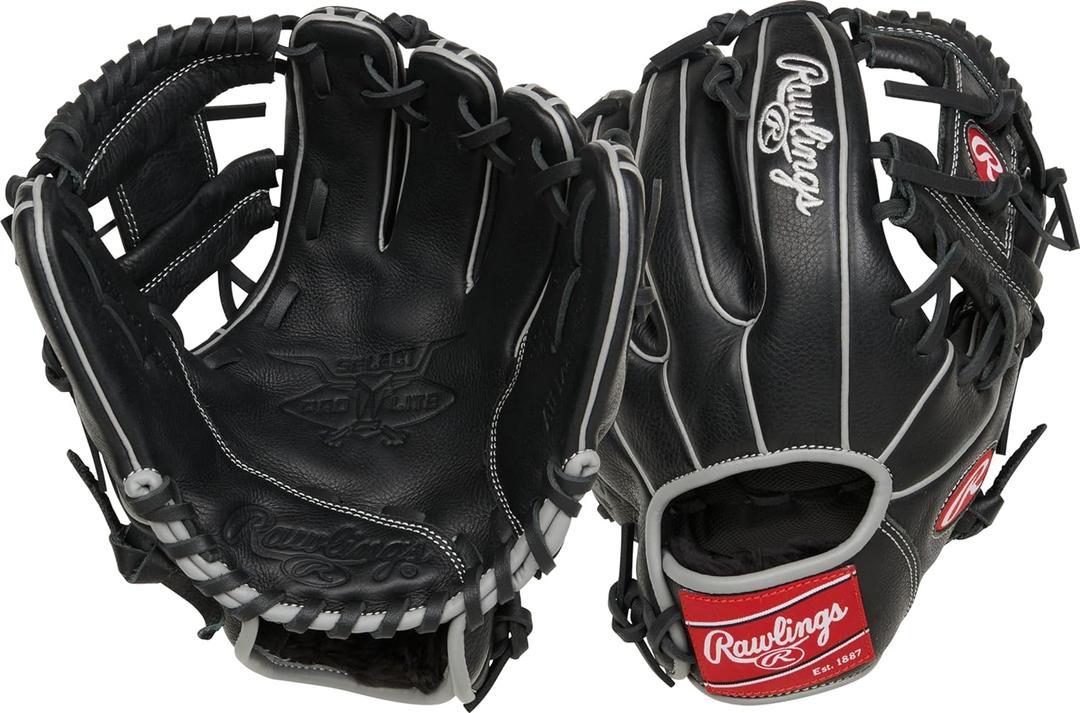 Rawlings | Select PRO LITE Youth Baseball Glove | Pro Player Models | Sizes 10.5" - 12.25" | Multiple Styles (Carlos Correa | Black)