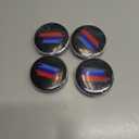 4PCS M 3 Color Wheel Center caps with Same Logo tire Valve caps Cover Original Vehicle Replacement 2.7in/68mm Center Wheel hub Rim Cover