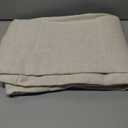 NICETOWN Flax Linen Living Room Curtains 95 inches Long, Rod Pocket & Back Tab Semi Sheer Drapes Privacy Added with Light Filtering for Bedroom/Living Room, Natural, W68 x L95, 2 Panels