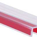 10 Feet Shower Door Side Seal Strip for 3/8" (10mm) Glass, Frameless Shower Door Side Silicone Seal Strip for Bathroom Showers Water Guard Sweep Barrier