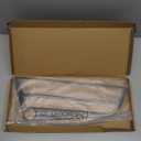 Car Center Console Air Vent Trim Frame Sticker,Fit for Lexus ES 2021 2022 2023 Model Real Soft Carbon Fiber Automotive Decoration Accessories (Not for 2018-2020) (Black Carbon Fiber)