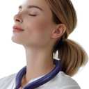 Magic Gel Neck Ring Coolers - Wearable Cooling Ice Pack for Necks - Reusable Cool Body Cooler Tube - Cold Gel Wrap Ice Packs Perfect for Outdoor Use - Pack of 2 - Navy and Pink