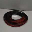 Black Rubber Weather Stripping Door Seal Strip, D Shape Door Weather Seal Strip, Self-Adhesive Soundproofing Frame Insulation Tape for Doors Frame/Window Seal,Blocks Cold Drafts Noise (33 feet)