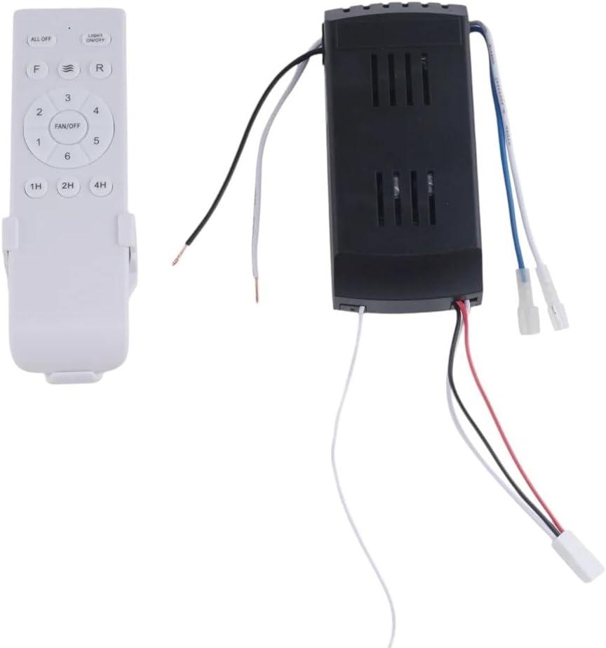 Universal Ceiling Fan Remote Control Kit Replacement, 6-Speed & Timing, Remote Replacement for Dc Ceiling Fan Light