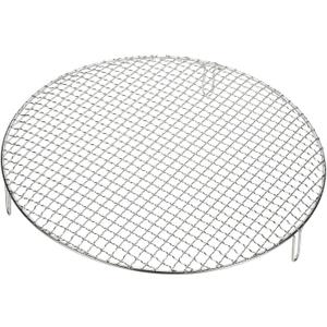 uxcell 15 Inch Round Cooking Rack, Stainless Steel Canning Racks with Legs, Barbecue Mesh Grill for Baking Cooling Steaming Cookware