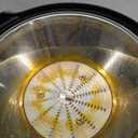 Qcen Juicer Machine, 800W Centrifugal Juicer Extractor with Wide Mouth 3 Feed Chute for Fruit Vegetable, Easy to Clean, Stainless Steel, BPA-free (Black)